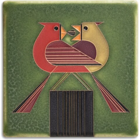 Redbirds Romance Tile (Green)