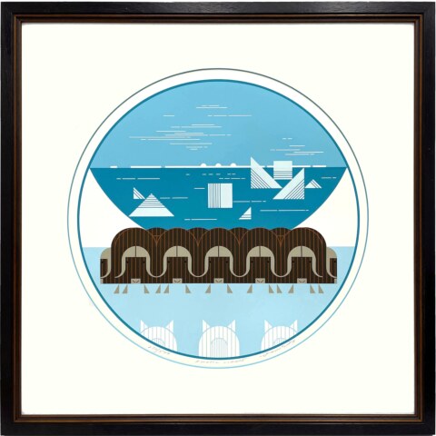 Arctic Circle—Framed—Serigraph Print