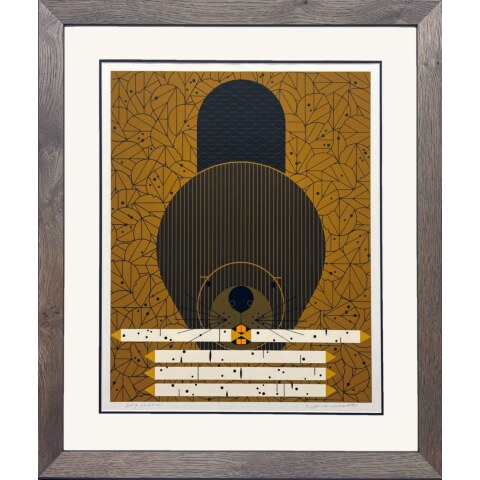 Beaver (Dam Diligent)—Framed—Serigraph Print