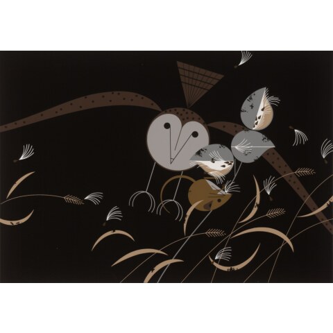 Better Mousetrap (Barn Owl & Harvest Mouse)—Serigraph Print
