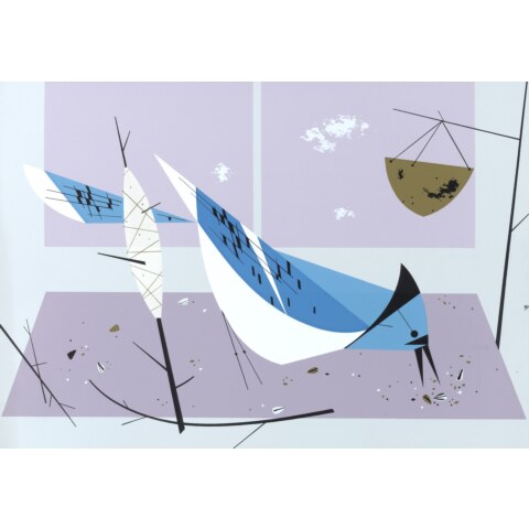 Blue Jay—Ford Times Silkscreen Print
