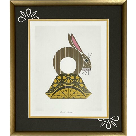 Box Seat (Hare & Tortoise)—Lithograph (Framed)