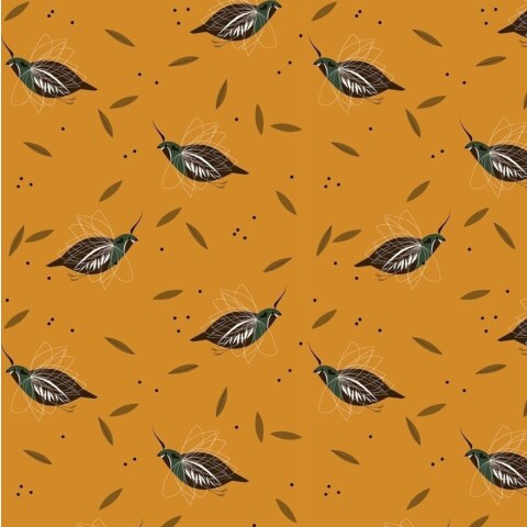 Mountain Quail Poplin (Only 1/2 yard pieces available)
