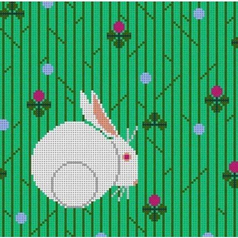 Bunny in Clover Needlepoint Pattern