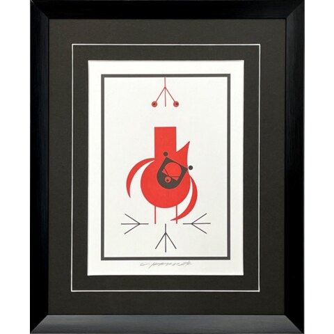 Charley’s Cardinal—Lithograph (Framed) Plate Signed