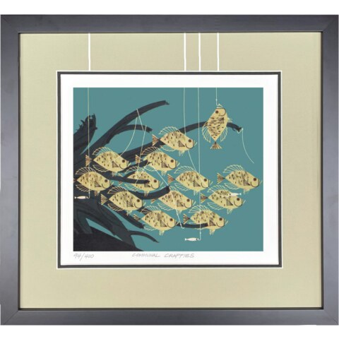 Communal Crappies—Framed—Giclée