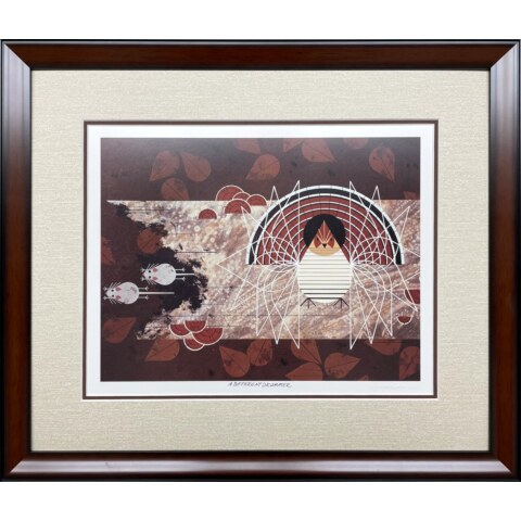 Different Drummer (Ruffed Grouse)—Lithograph (Framed)