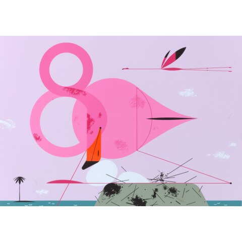 Flamingo—Ford Times Silkscreen Print
