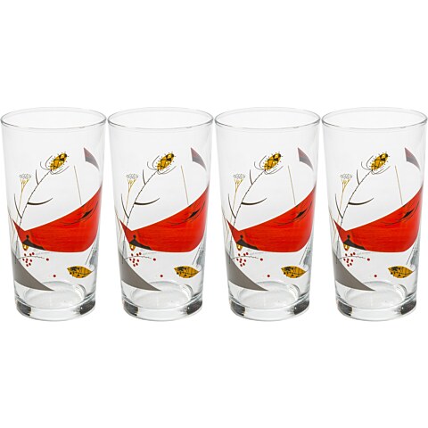 Cardinal Berries Glasses (20 fl. oz.) (Set of 4)