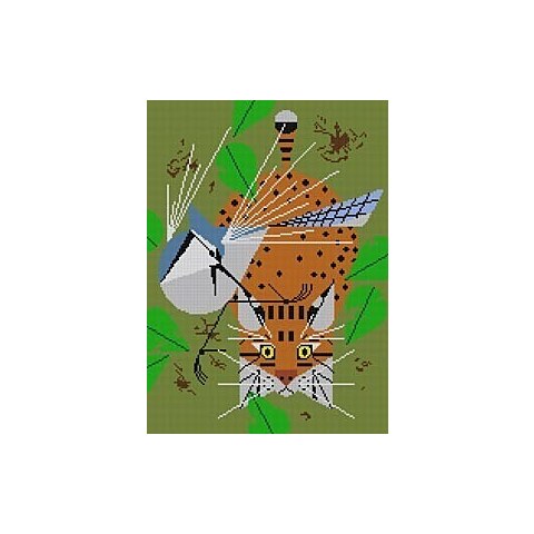 Blue Jay Patrol Needlepoint Pattern