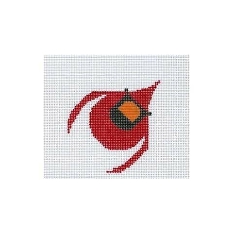Cardinal Ornament Needlepoint Pattern