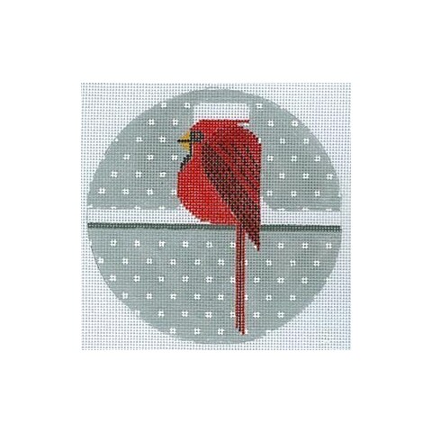 Cool Cardinal Ornament Needlepoint Pattern