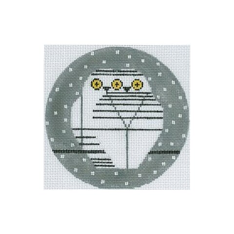 Twowls Ornament Needlepoint Pattern