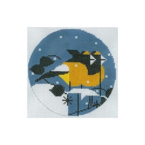 Goldfinch Ornament Needlepoint Pattern