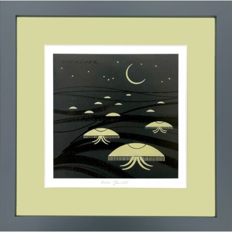 Moon Jellies—Lithograph (Framed)