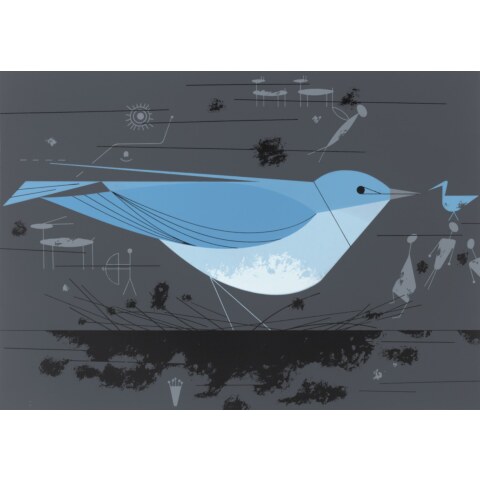 Mountain Bluebird—Ford Times Silkscreen Print