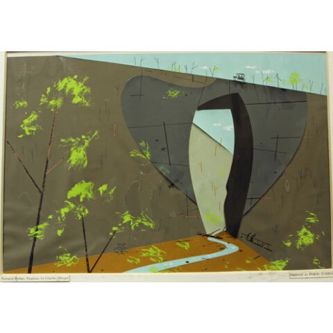 Natural Bridge, Virginia—Ford Times Silkscreen Print