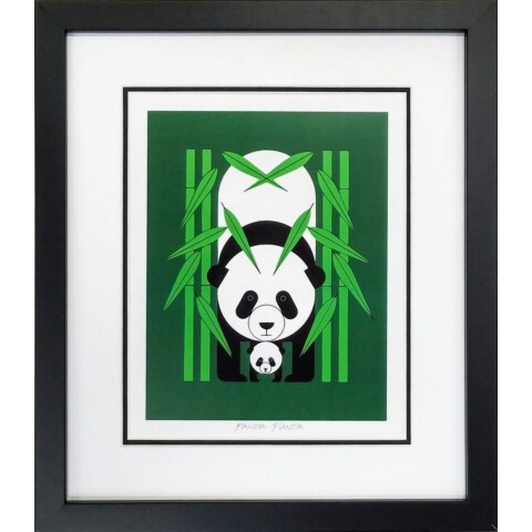 PandaPanda—Lithograph (Framed)