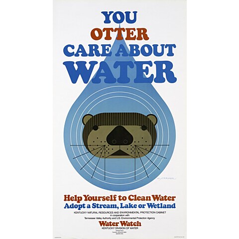 You Otter Care About Water—Poster