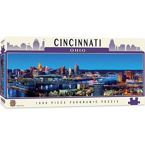 Cityscapes—Cincinnati 1000-Piece Panoramic Jigsaw Puzzle