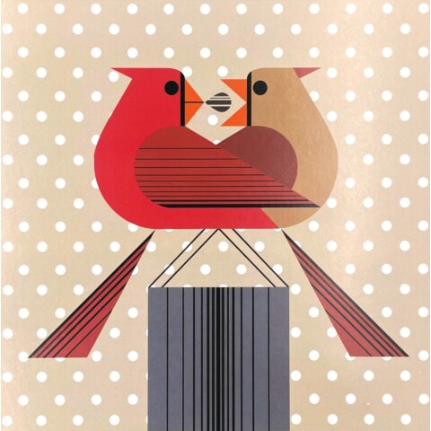 Redbirds Romance—Lithograph