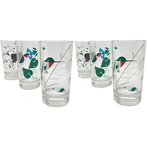 Assorted Hummingbird Juice Glasses (7 fl. oz.) (Set of 6)