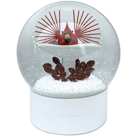 Brrrdbath Snow Globe