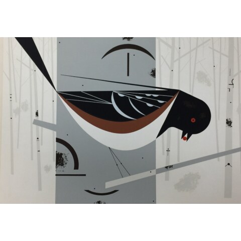 Spotted Towhee—Ford Times Silkscreen Print