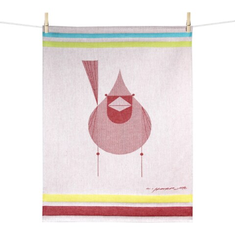 Cardinal Solo Tea Towel