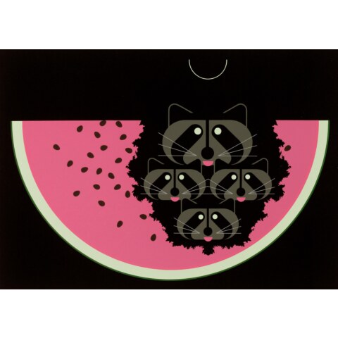 Watermelon Moon—Serigraph Print