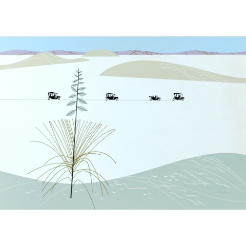 White Sands, New Mexico—Ford Times Silkscreen Print