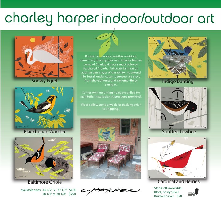 Charley Harper Indoor/Outdoor Artwork